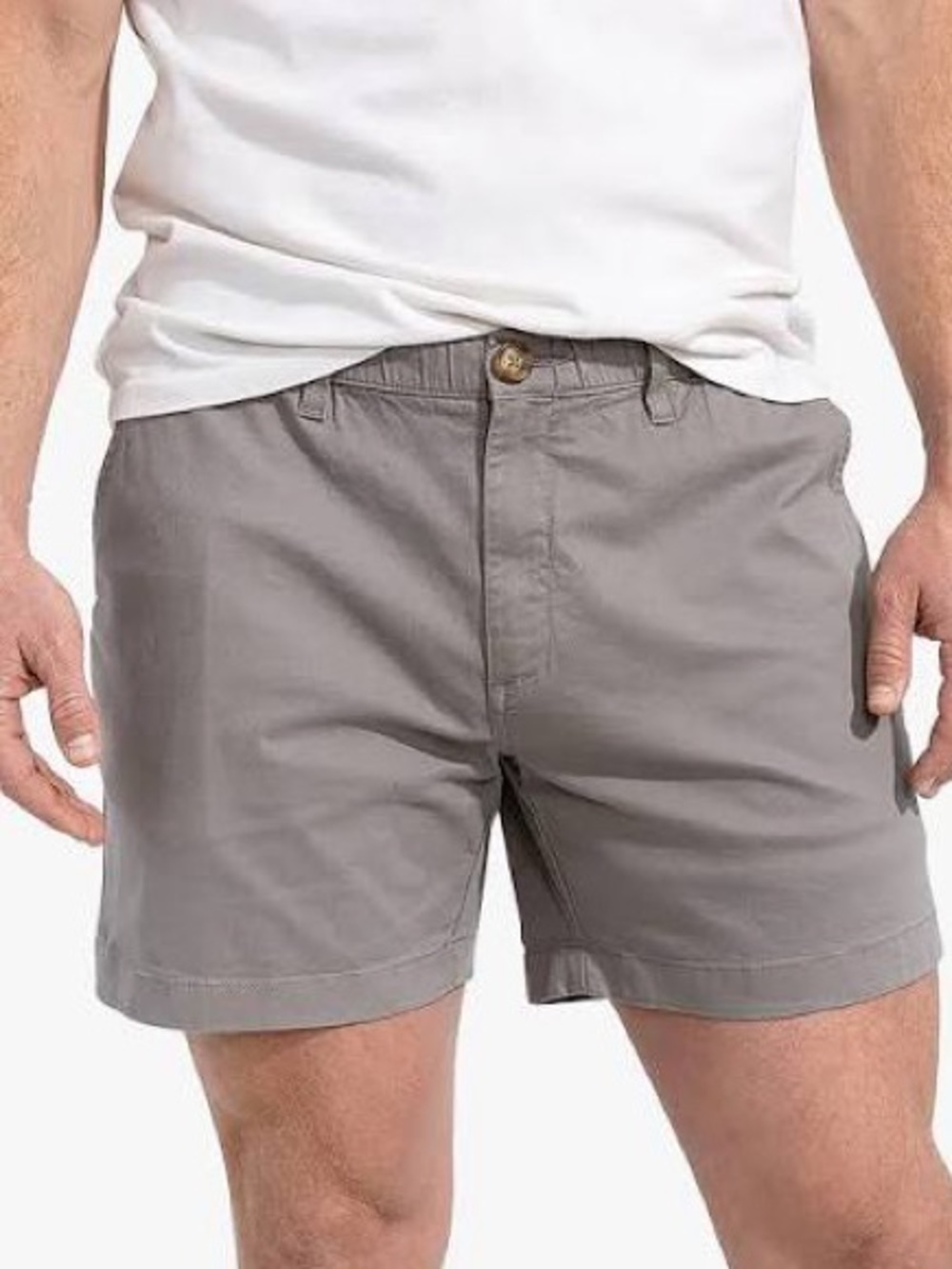 Chubbies Silver Linings 7” Chino Shorts in Grey, Men’s size 34 / Large